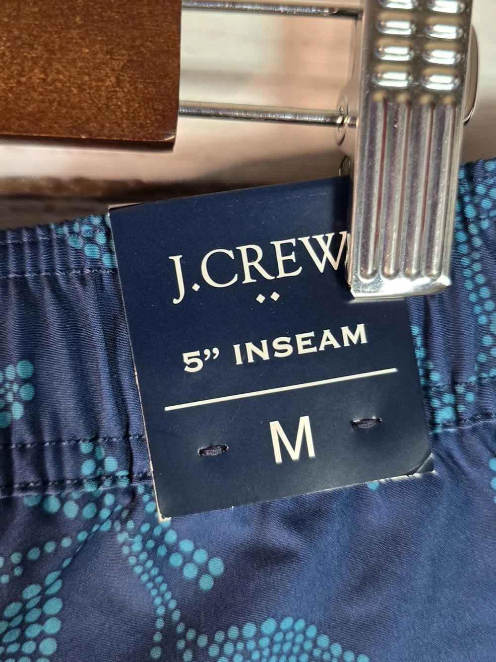 J.Crew Flex Swim Trunks Men’s Medium Navy Floral 5” Inseam NWT